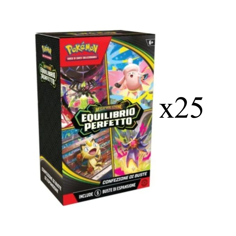 Pokémon Megaevoluzione Equilibrio Perfetto Bundle 6 Buste (Confezione 25x) ITA